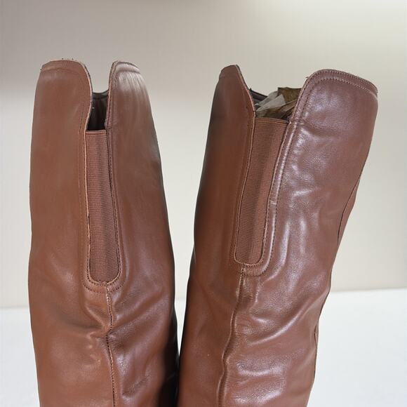 NWOT Naturalizer Denny Over-The-Knee Womens 9.5M Brown Leather Boot Bnfts Chrty - Picture 4 of 16